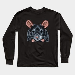 Black Mouse Long Sleeve T-Shirt